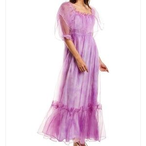 NWT LoveShackFancy Tara lilac dress